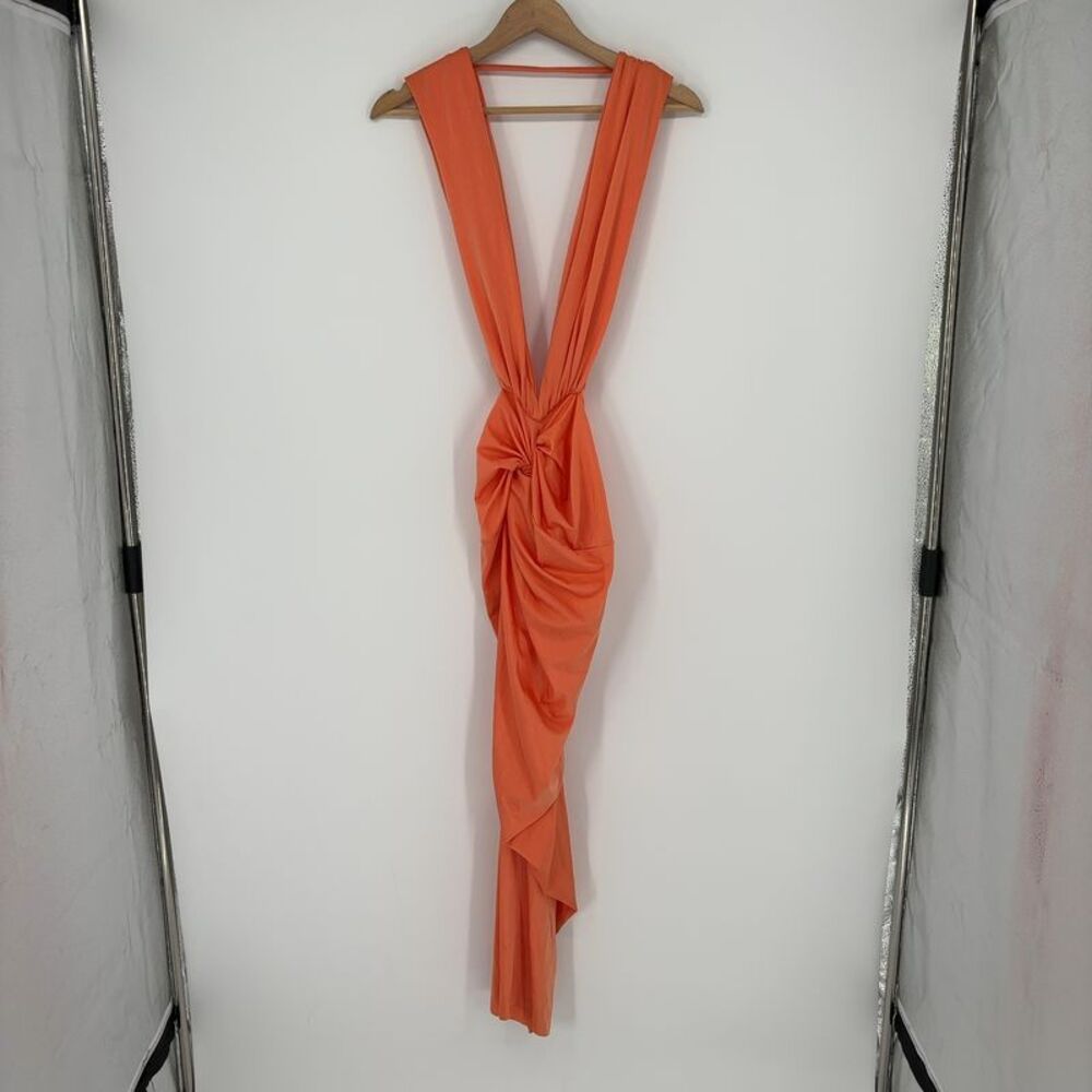 Baobab Collection One Shoulder Dress in Orange